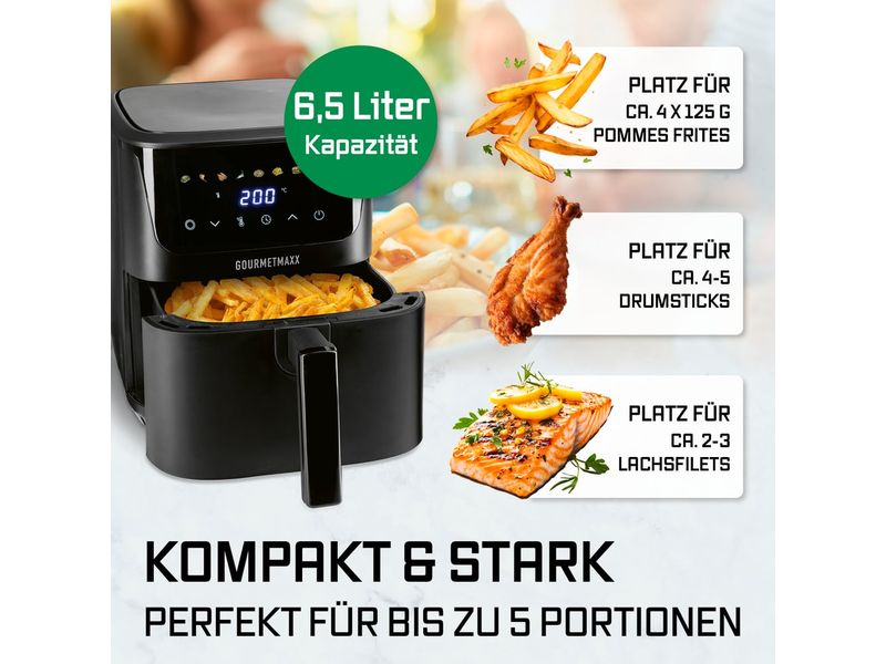 GOURMETmaxx Heissluft-Fritteuse 6.5 l