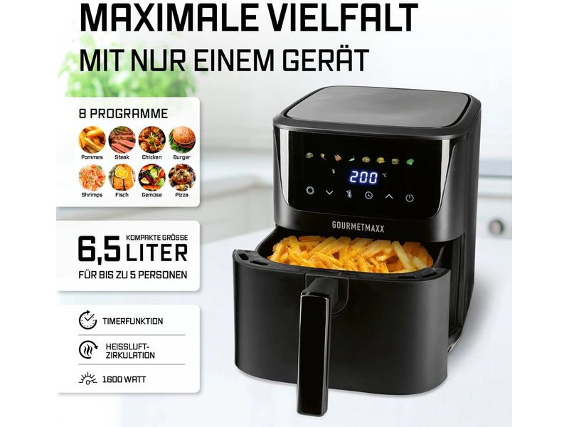 GOURMETmaxx Heissluft-Fritteuse 6.5 l