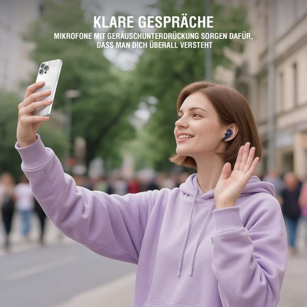 4smarts Wireless In-Ear-Kopfhörer SkyBuds Pro ANC Dunkelblau