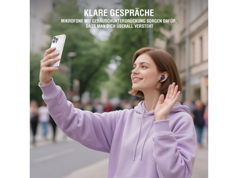 4smarts Wireless In-Ear-Kopfhörer SkyBuds Pro ANC Dunkelblau