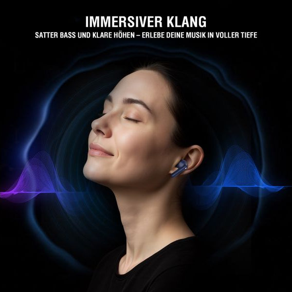 4smarts Wireless In-Ear-Kopfhörer SkyBuds Pro ANC Dunkelblau