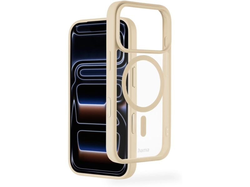 Hama Back Cover Frame Protect iPhone 17 Pro Beige