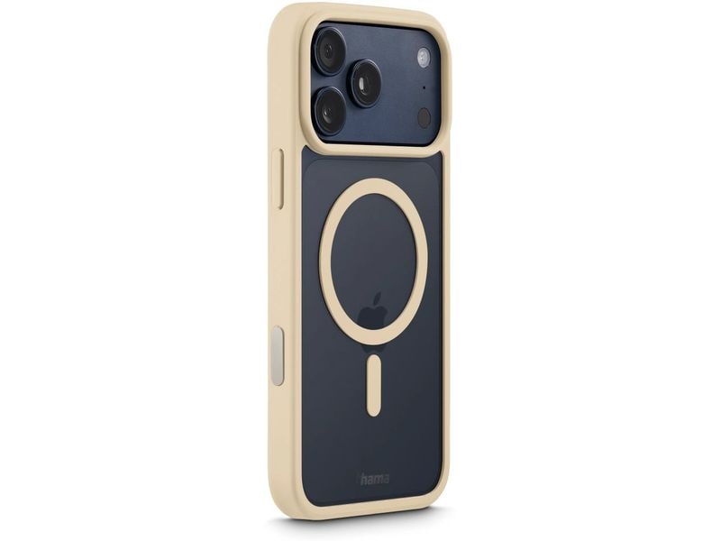 Hama Back Cover Frame Protect iPhone 17 Pro Max Beige