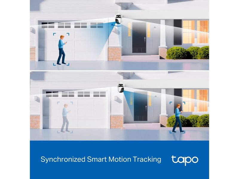 TP-Link Netzwerkkamera Tapo C545D Outdoor Dual-Lens Pan/Tilt