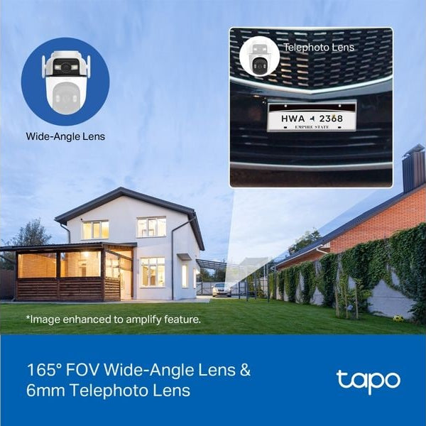 TP-Link Netzwerkkamera Tapo C545D Outdoor Dual-Lens Pan/Tilt