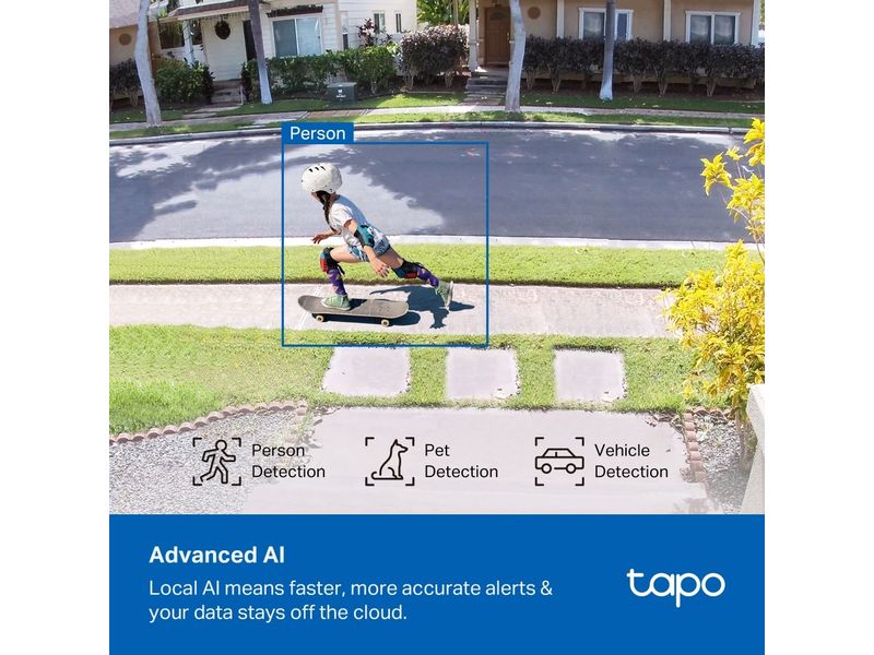 TP-Link Netzwerkkamera Tapo C465 4K Solar mit Akku und KI-Erkennung