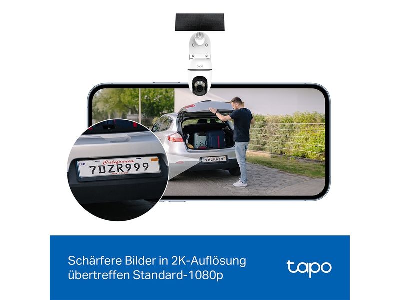 TP-Link Netzwerkkamera Tapo C610 KIT 2K Solarbetrieben WLAN
