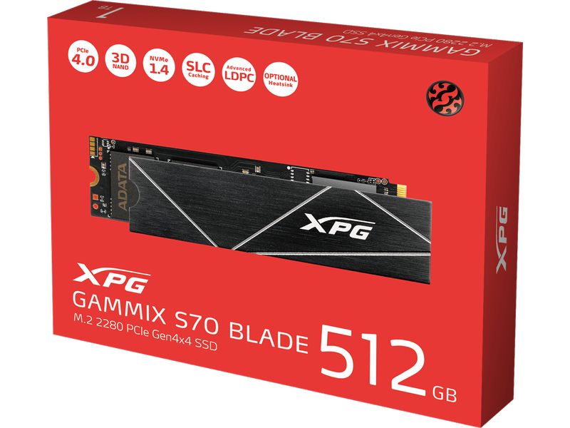 ADATA SSD XPG Gammix S70 Blade M.2 2280 NVMe 512 GB