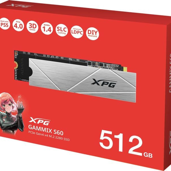 ADATA SSD XPG GAMMIX S60 M.2 2280 NVMe 512 GB