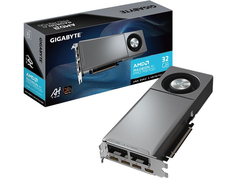 Gigabyte Grafikkarte Radeon AI PRO R9700 AI TOP 32G