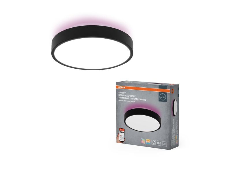 OSRAM Deckenleuchte Smart+ Orbis Ceiling Black 350 mm, RGBW