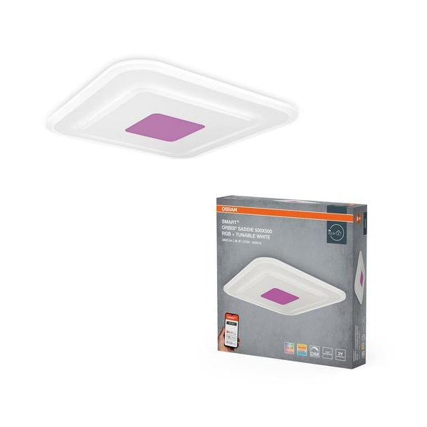 OSRAM Deckenleuchte SMART+ Wifi Orbis Saddie 500 x 500 mm, RGBW