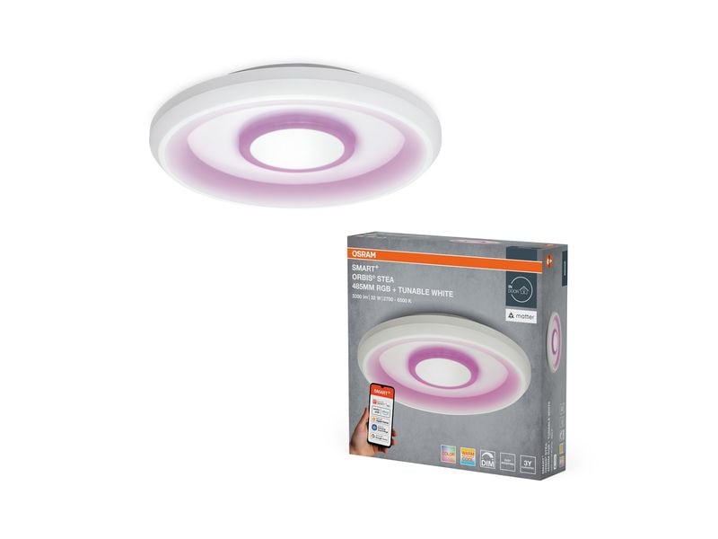 OSRAM Deckenleuchte SMART+ Matter Stea 485 mm Multicolor RGB+TW