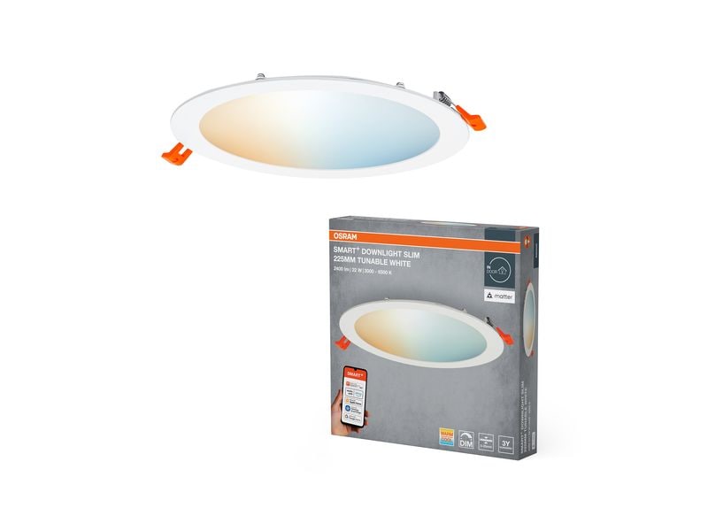 OSRAM Einbauleuchte SMART+ Matter Recess Slim 225 mm, TW