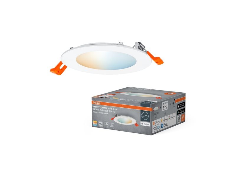 OSRAM Einbauleuchte SMART+ Matter Recess Slim 120 mm, TW