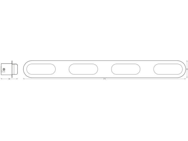 OSRAM Badezimmerleuchte SMART+ Matter Orbis Wall Duplo, 580 mm, TW
