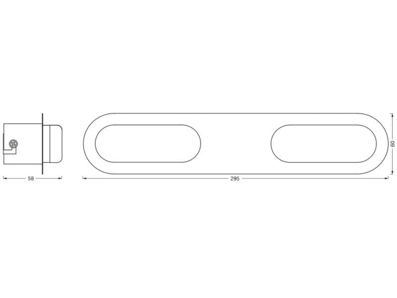 OSRAM Badezimmerleuchte SMART+ Matter Orbis Wall Duplo 300 mm, TW