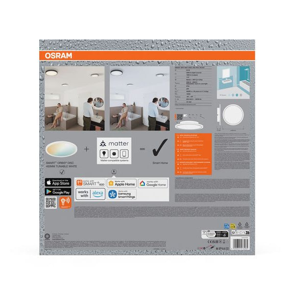 OSRAM Badezimmerleuchte SMART+ Orbis Disc 40 cm, TW