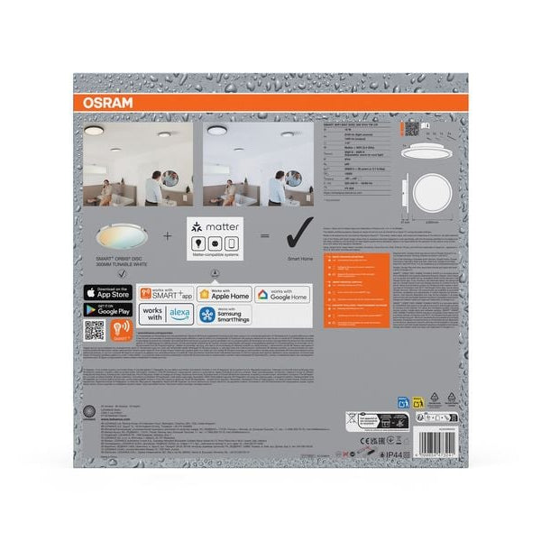 OSRAM Badezimmerleuchte SMART+ Orbis Disc 30 cm, TW