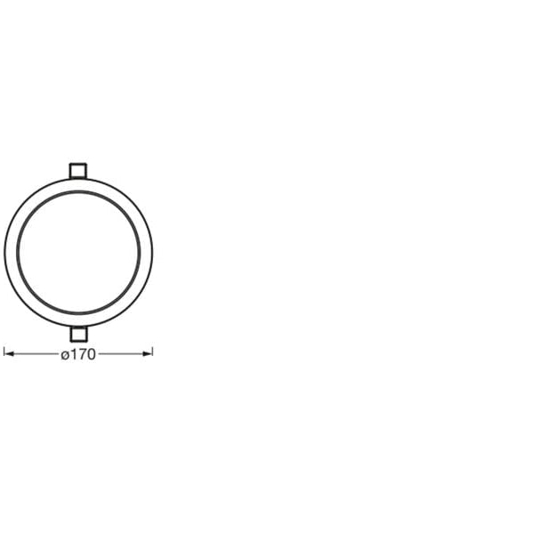 OSRAM Einbauleuchte SMART+ Matter Recess Multicolor 170 mm, RGBW