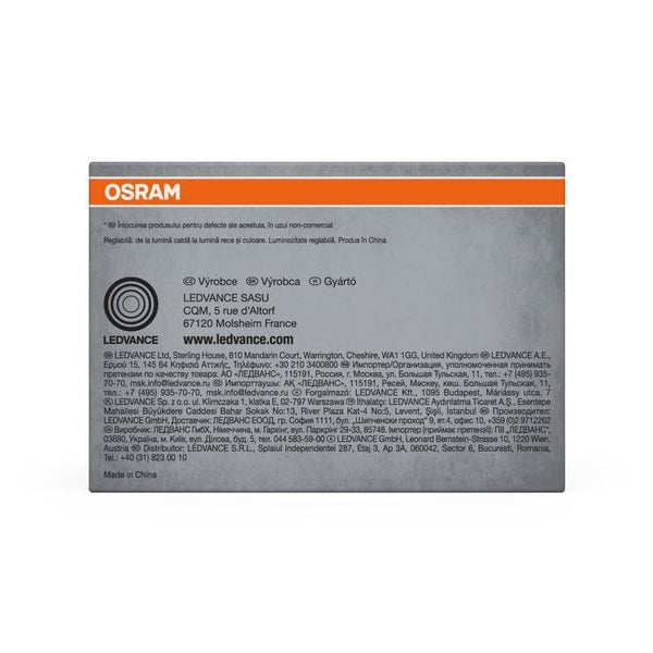 OSRAM Einbauleuchte SMART+ Matter Recess Multicolor 80 mm, RGBW