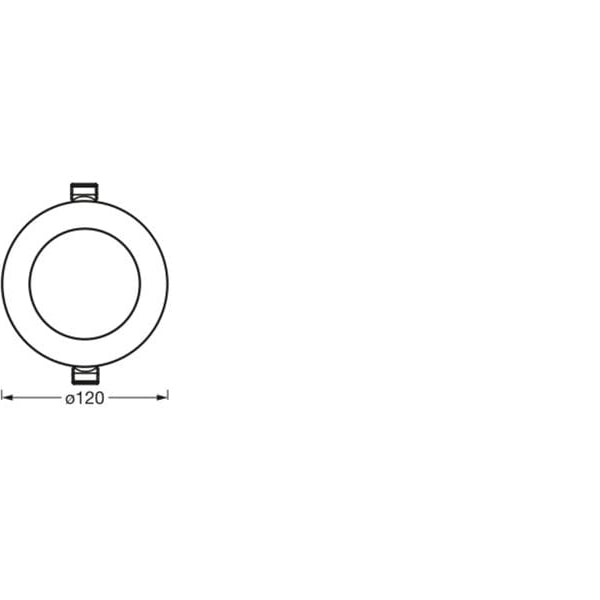 OSRAM Einbauleuchte SMART+ Matter Recess Slim 120 mm, TW