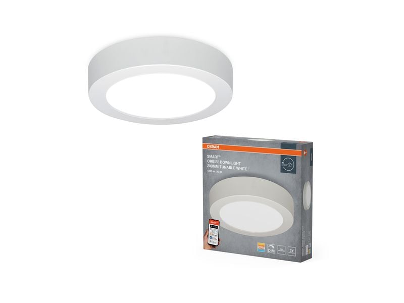 OSRAM Deckenleuchte SMART+ Matter Surface Downlight 20 cm, TW