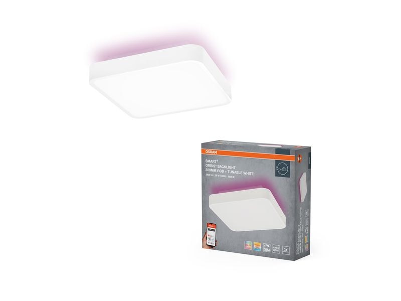 OSRAM Deckenleuchte SMART+ Orbis Backlite Square 35x35 cm, RGB+TW