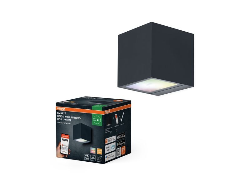 OSRAM Outdoor Wandleuchte Smart+ Brick UpDown RGB + W