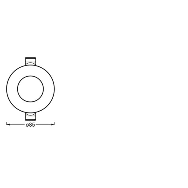 OSRAM Einbauleuchte SMART+ Spot ultra 85 mm, TW