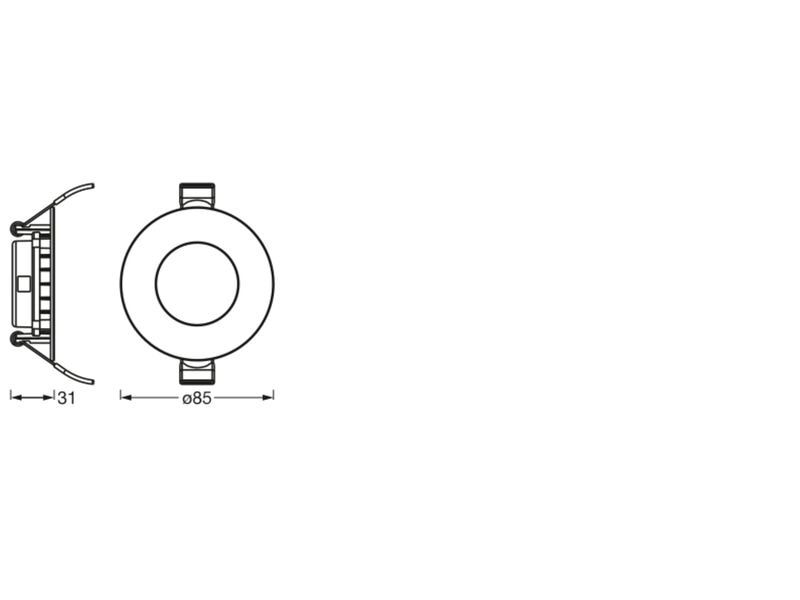 OSRAM Einbauleuchte SMART+ Spot ultra 85 mm, TW