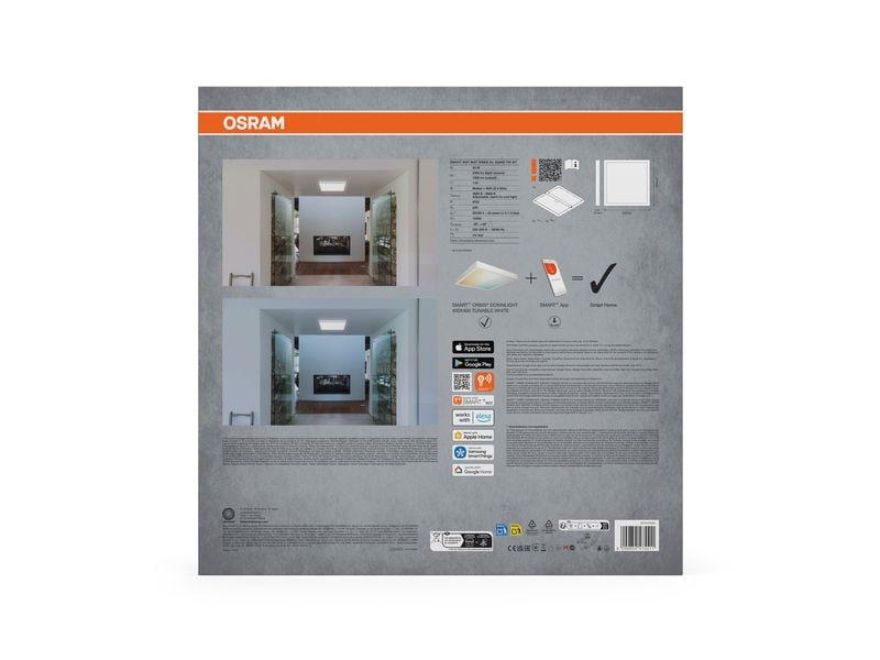 OSRAM Deckenleuchte SMART+ Matter Surface Downlight 40 cm, TW