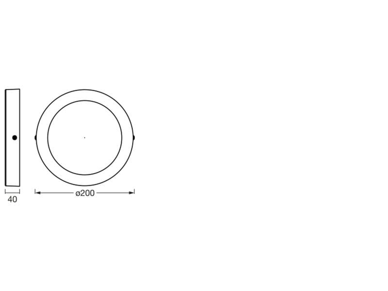 OSRAM Deckenleuchte SMART+ Matter Surface Downlight 20 cm, TW