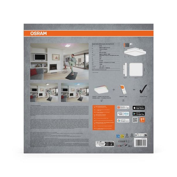 OSRAM Deckenleuchte SMART+ Orbis Backlite Square 35x35 cm, RGB+TW