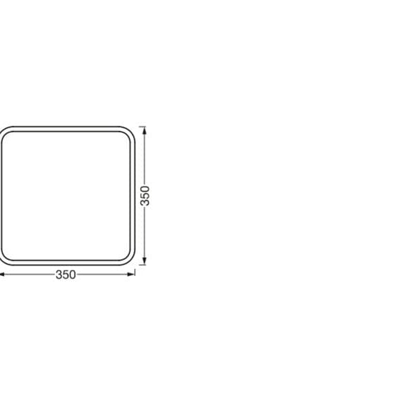 OSRAM Deckenleuchte SMART+ Orbis Backlite Square 35x35 cm, RGB+TW