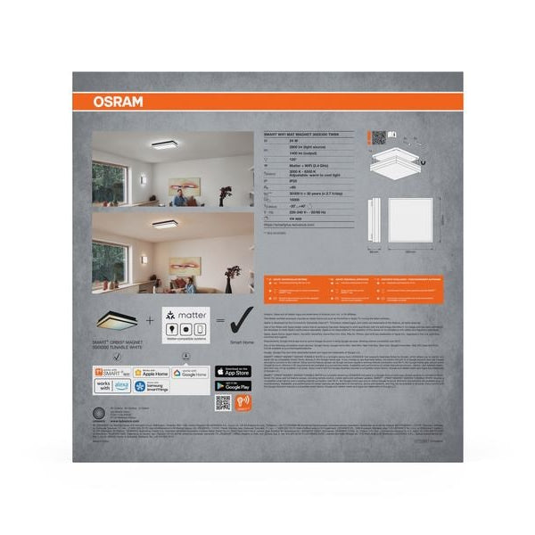 OSRAM Deckenleuchte SMART+ Orbis Magnet 30 x 30 cm, TW