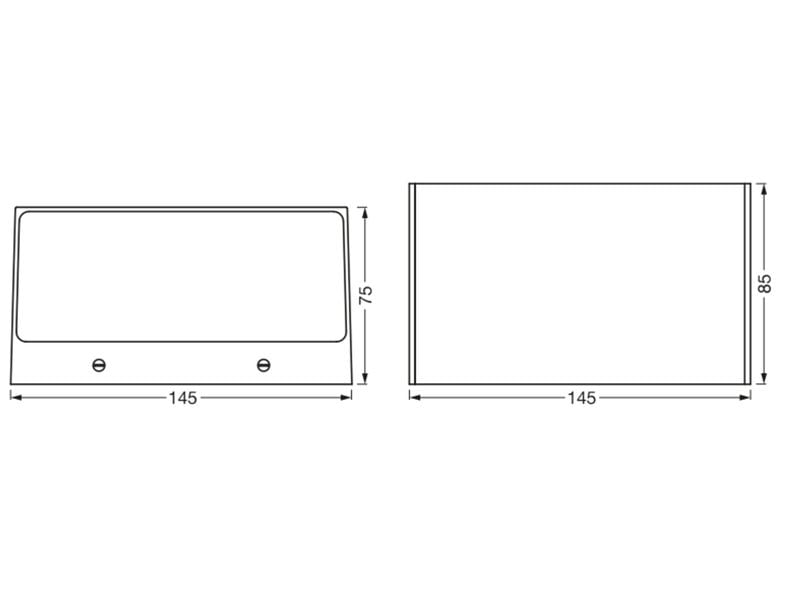 OSRAM Outdoor Wandleuchte Smart+ Brick UpDown RGB + W