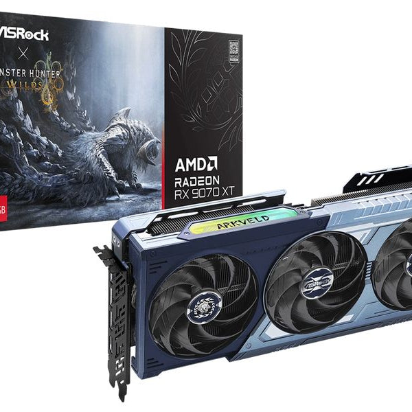 ASRock AMD Radeon RX 9070 XT Monster Hunter Wilds Edition 16GB