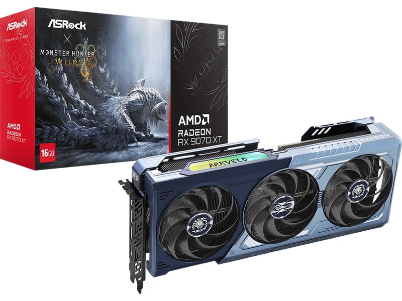 ASRock AMD Radeon RX 9070 XT Monster Hunter Wilds Edition 16GB