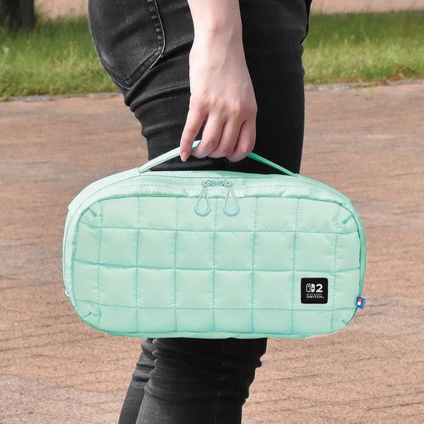 Hori Nintendo Switch 2 Tasche Green Quilted