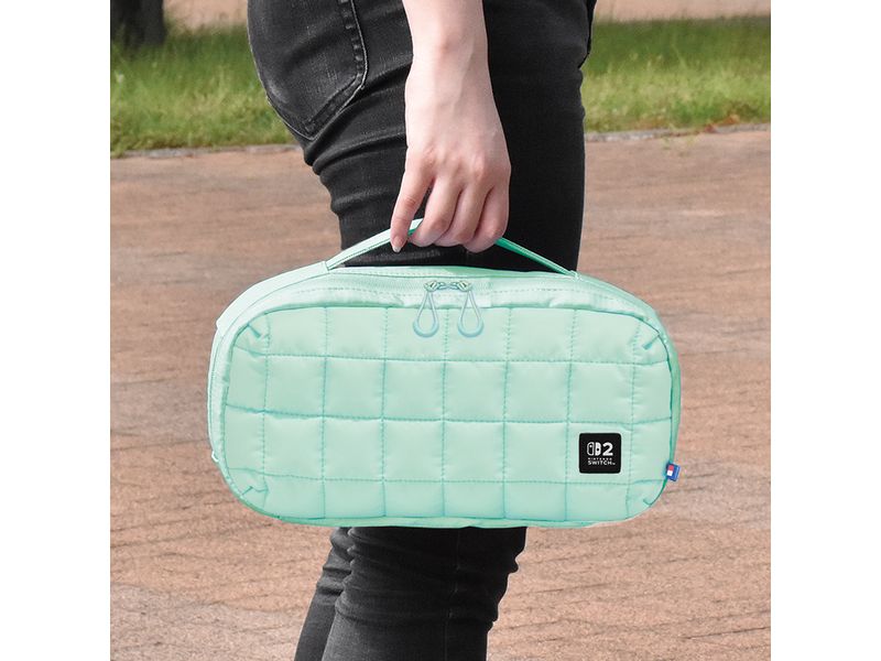 Hori Nintendo Switch 2 Tasche Green Quilted