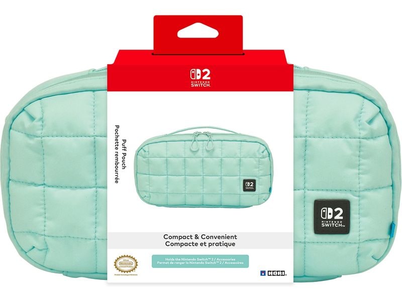 Hori Nintendo Switch 2 Tasche Green Quilted