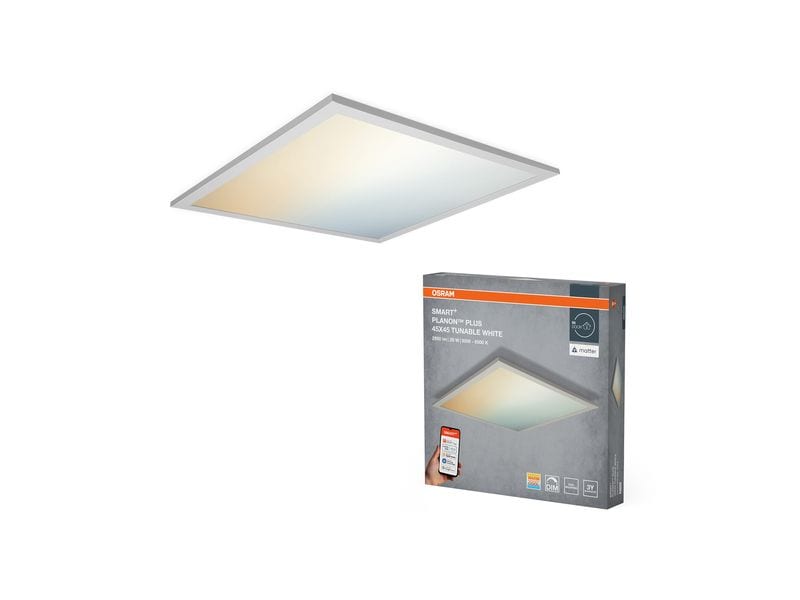 OSRAM LED-Panel 450 x 450 mm, 28 W, 2000 lm, 3000-6500 K, Weiss