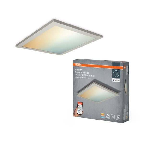 OSRAM LED-Panel 300 x 300 mm, 20 W, 1500 lm, 3000-6500 K, Weiss
