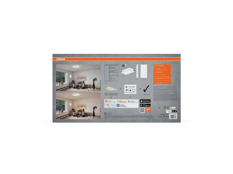 OSRAM Deckenleuchte SMART+ Orbis Magnet 60 x 30 cm, TW