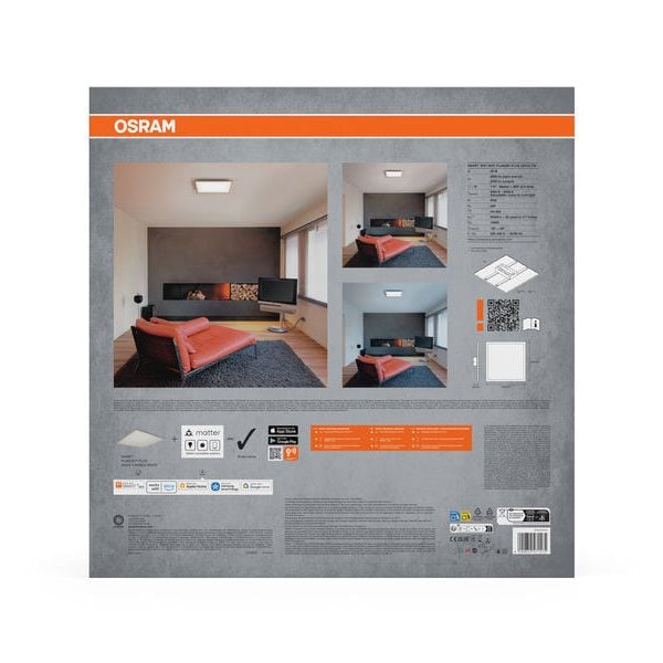 OSRAM LED-Panel 450 x 450 mm, 28 W, 2000 lm, 3000-6500 K, Weiss