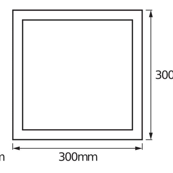 OSRAM LED-Panel 300 x 300 mm, 20 W, 1500 lm, 3000-6500 K, Weiss