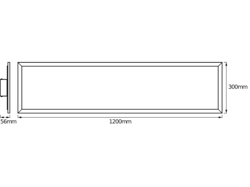 OSRAM LED-Panel 1200 x 300 mm, 36 W, 3000 lm, 3000 K, RGBW