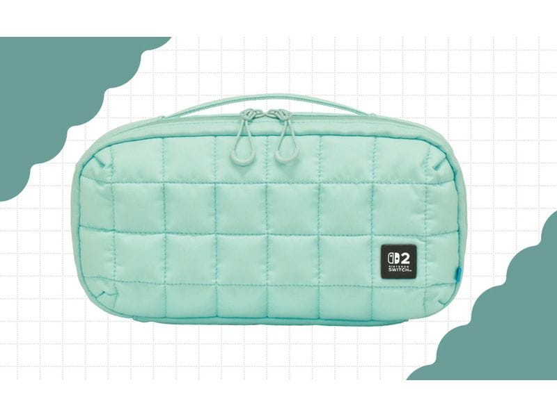 Hori Nintendo Switch 2 Tasche Green Quilted