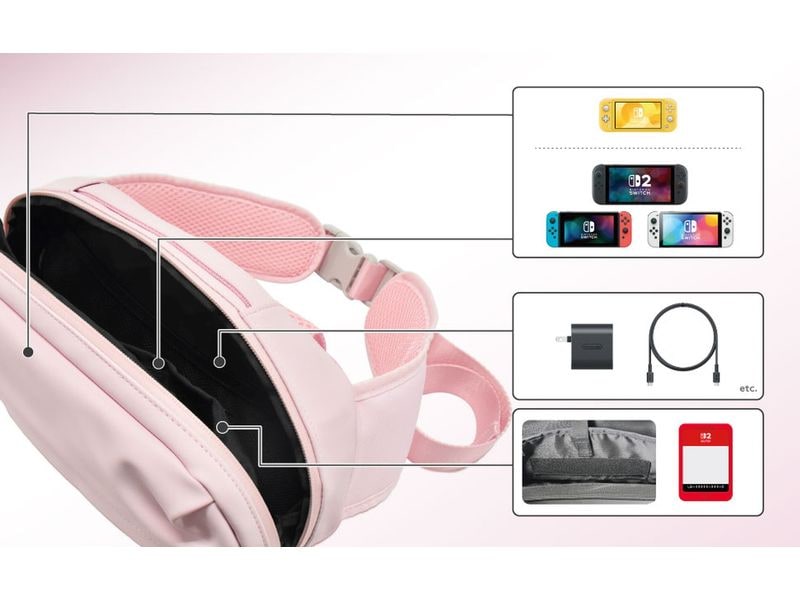 Hori Shoulder Bag Adventure Pack – Cozy Pink [NSW2]